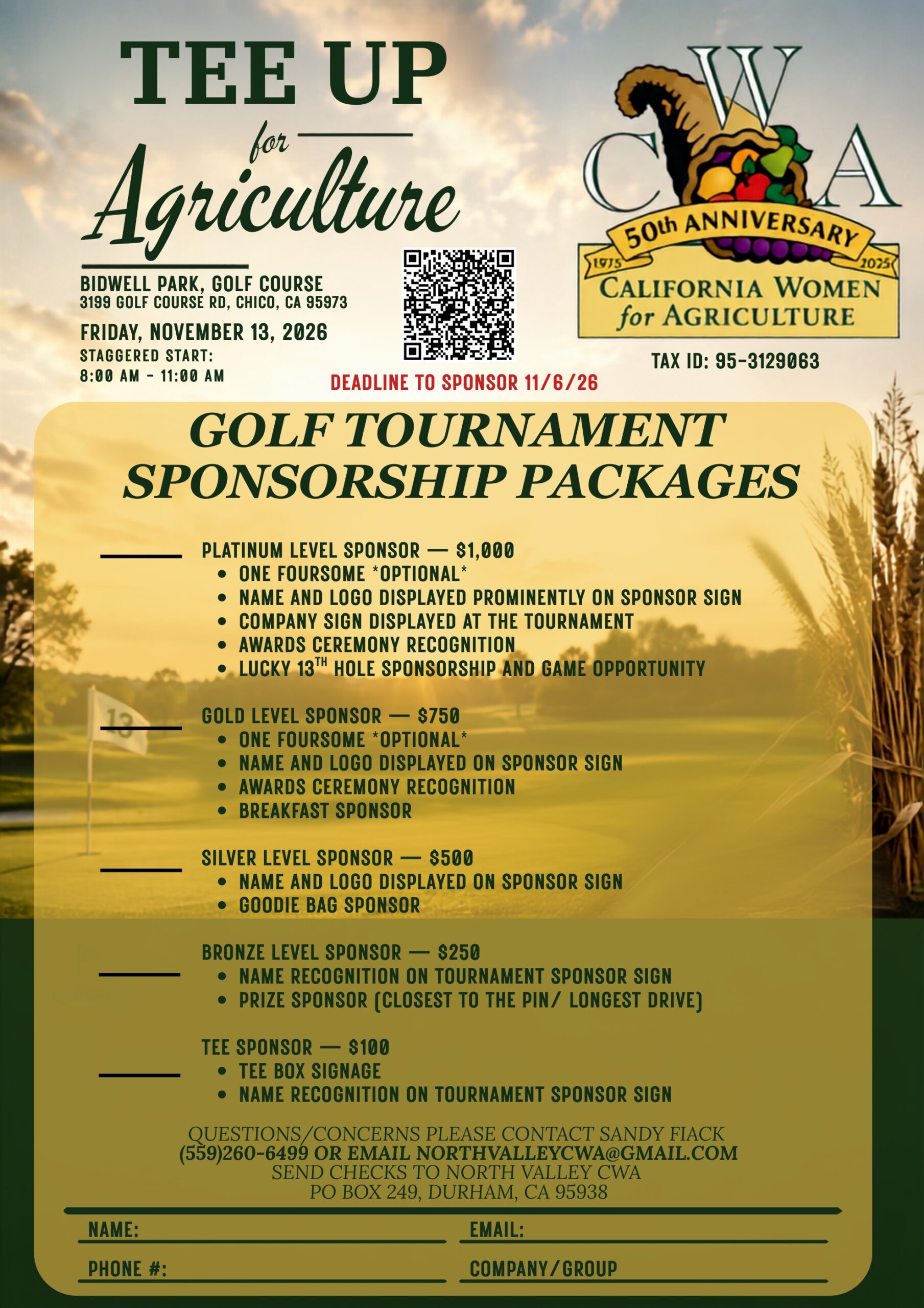 Golf Tournament Sponsorship Packages
